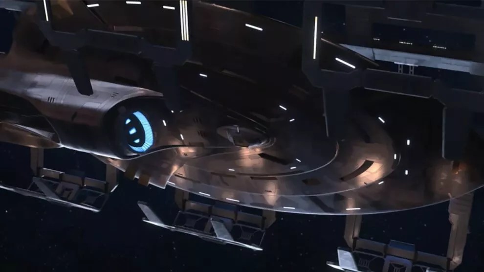 Image of the USS Voyager in space 